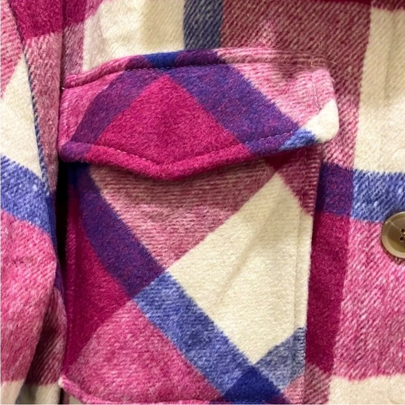 🩷💜💙🤍 NWT Members
Mark Pink Plaid Perfect Shacket (XL) Button Down Wool Blend - Picture 7 of 12